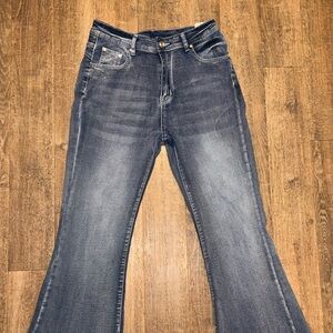 Classic Blue Flared Women Jeans
